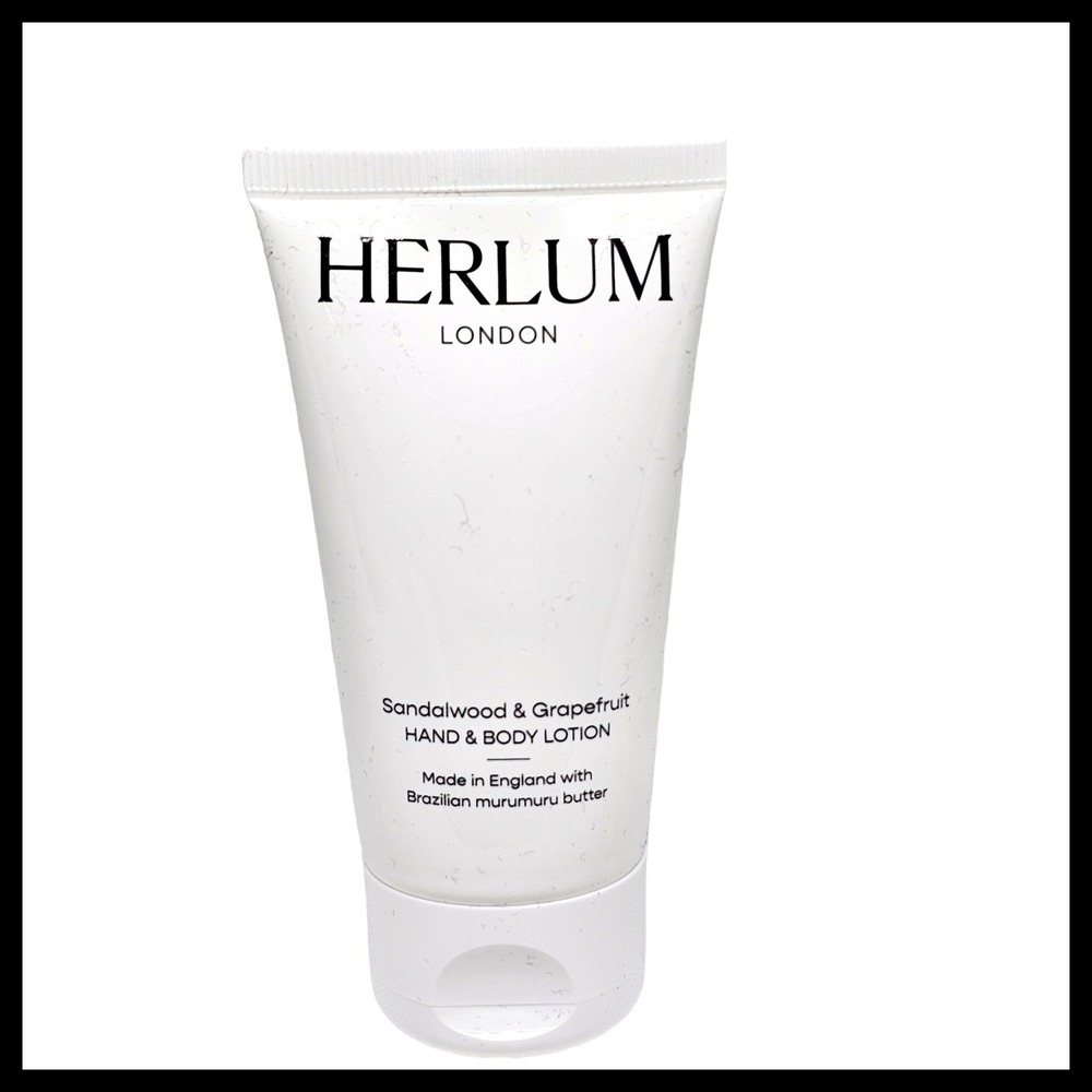 Herlum Sandalwood & Grapefruit Hand & Body Lotion 1.69oz / 50ml Travel Size New